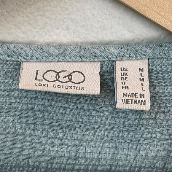 Lori Goldstein LOGO Womens Medium Asymmetrical One Button Cardigan Jacket - Picture 3 of 10